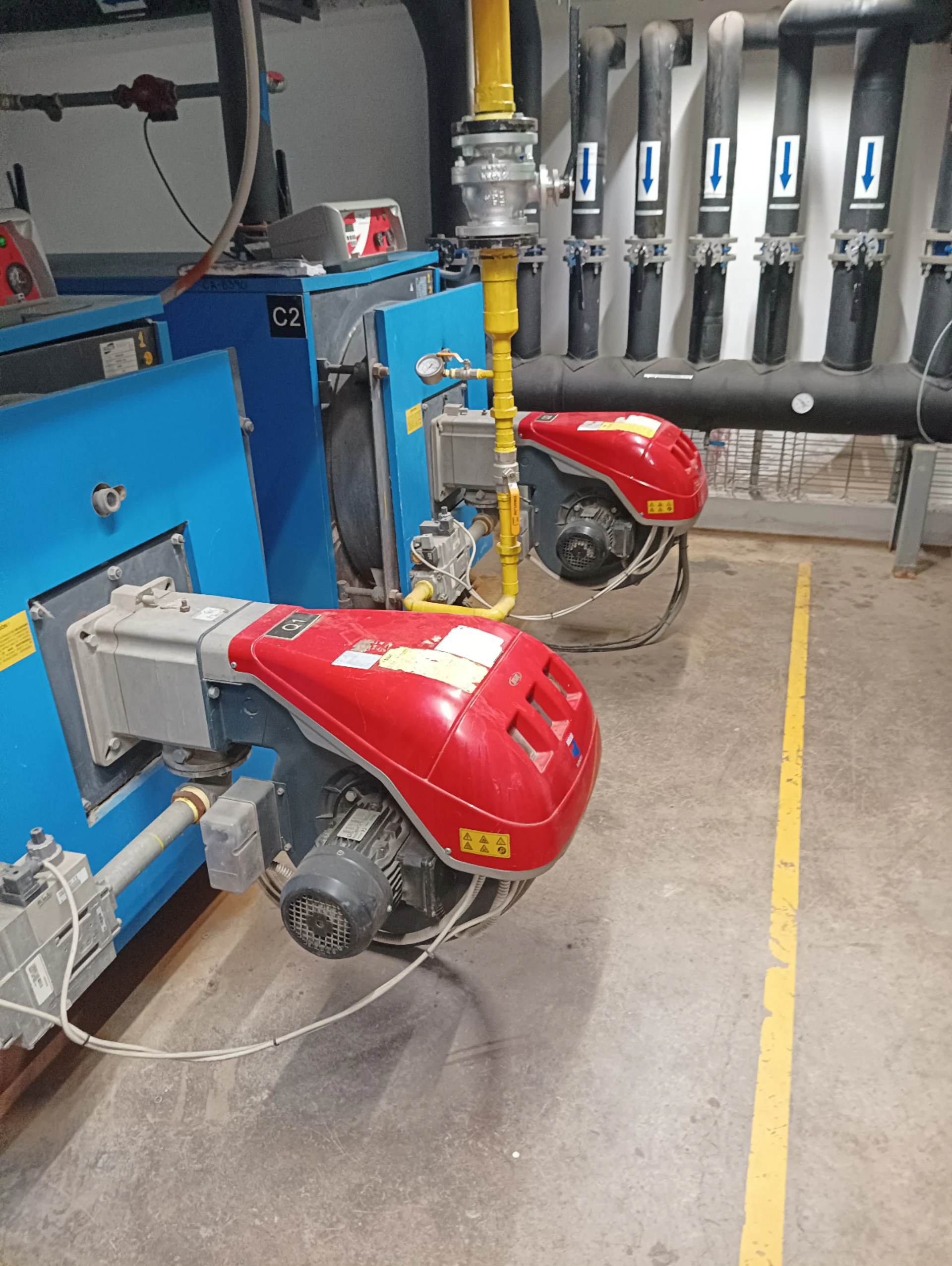 Calderas industriales BALTUR con quemadores Riello